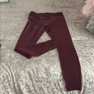 Fabletics leggings maroon XS
